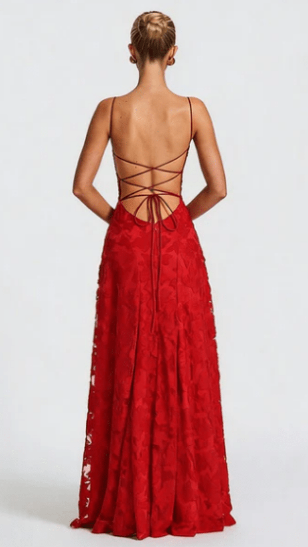 Sofia Backless Lace Maxi Dress - Avorelia