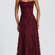 Sofia Backless Lace Maxi Dress