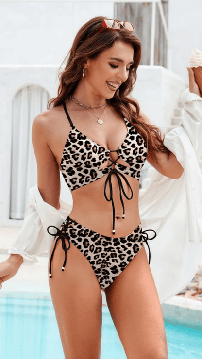 Mia Bikini Front Lace - Up Tie - Side Set - Avorelia